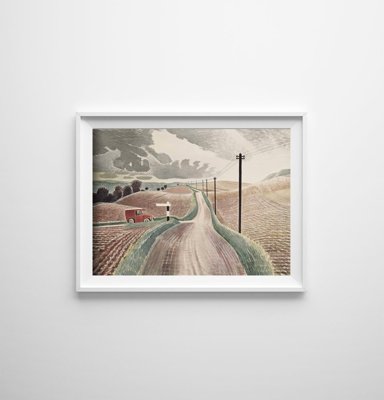 Retro-Poster Wiltshire Landschaft Eric Ravilious
