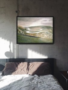 Weinleseplakat für das Wohnzimmer Eric Ravilious Cuckmere Haven