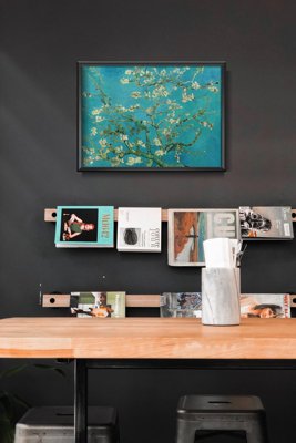 Poster Retro-Wohnzimmer Van Gogh Mandelblüte