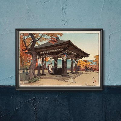 Poster im Retro-Stil Hiroshi Yoshida Ukiyo-e
