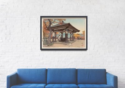 Poster im Retro-Stil Hiroshi Yoshida Ukiyo-e