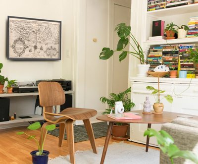 Poster Retro-Wohnzimmer Alte Karte von Livonia