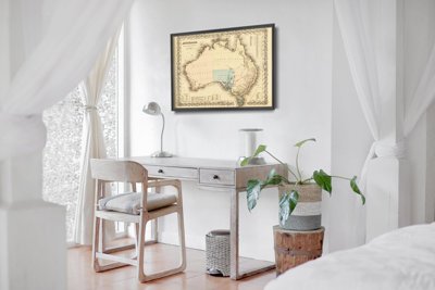 Poster an der Wand Alte Karte von Australien