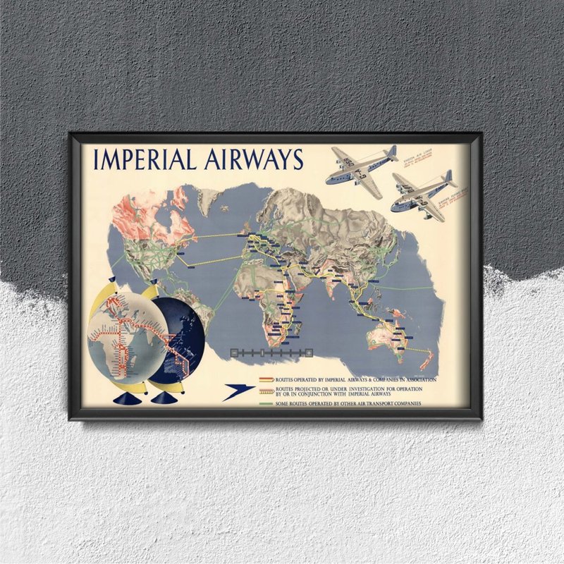 Weinleseplakat imperial Airways