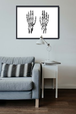 Weinleseplakat Hände