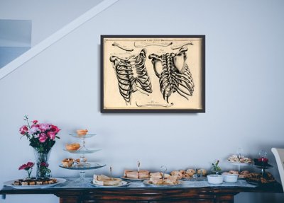Posterm im Retro-Stil Chest John Fotherby