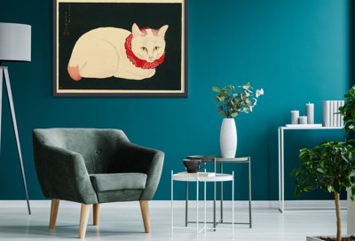Poster an der Wand Dam von Takahash Shotei