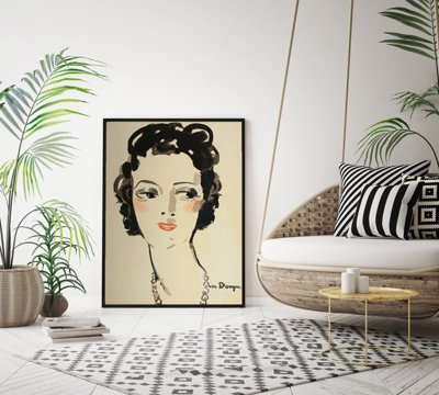 Weinleseplakat Jeune Femme von Kees van Dongen