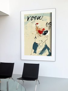 Poster im Retro-Stil Vintage Mode-Mode-Illustration