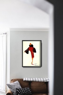Poster Retro-Wohnzimmer Wintermode Sultan