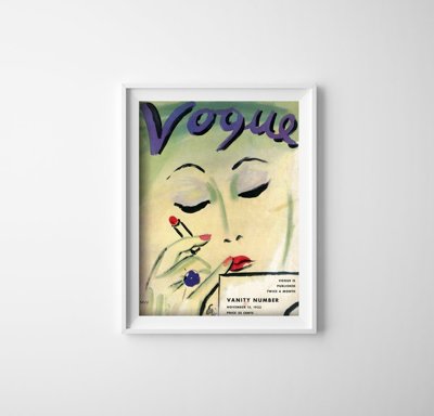 Poter im Retro-Stil Vogue Vanity-Nummer