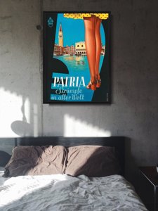 Retro-Poster Werbung Strümpfe