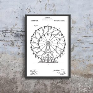 Plakat für den Frieden Riesenrad Hermann Patent