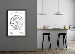Plakat für den Frieden Riesenrad Hermann Patent