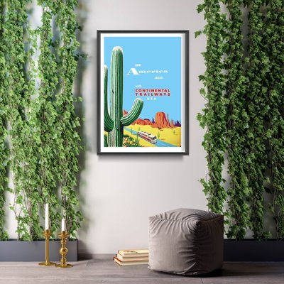 Retro-Poster Reisen in Amerika Arizona Reiseplakat