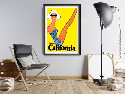 Retro-Poster Kalifornien Reisen