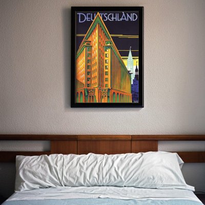 Poster Retro-Wohnzimmer Deutschland