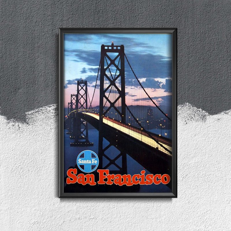 Poster im Retro-Stil San Francisco