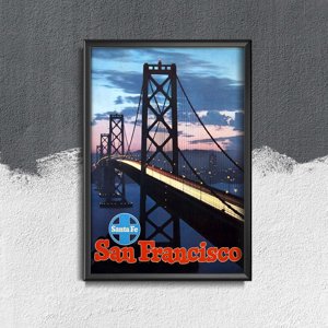 Poster im Retro-Stil San Francisco