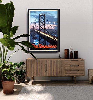 Poster im Retro-Stil San Francisco