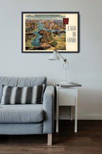 Plakat für den Frieden Lago di Como Italien von Heinrich Berann