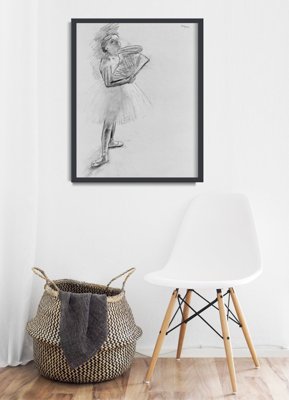 Plakat für den Frieden Tänzer mit einem Fan von Edgar Degas