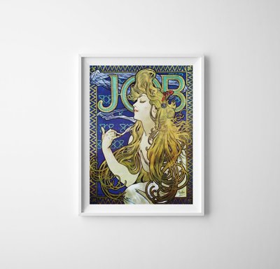 Poster im Retro-Stil Alphonse Mucha Plakat-Kunst Nouveau