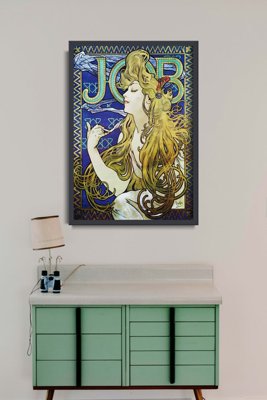 Poster im Retro-Stil Alphonse Mucha Plakat-Kunst Nouveau