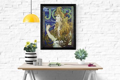 Poster im Retro-Stil Alphonse Mucha Plakat-Kunst Nouveau