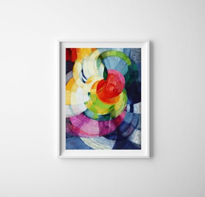 Weinleseplakat Frantisek Kupka Discs von Newton Studie für Fuge in zwei Farben