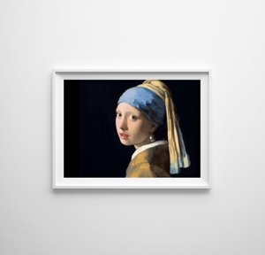 Plakat für den Frieden Mädchen mit dem Perlenohrring, Johannes Vermeer
