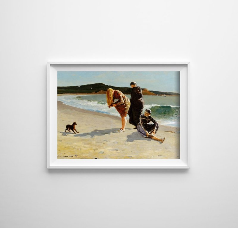 Poster im Retro-Stil Massachusetts Winslow Homer