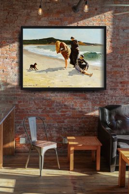 Poster im Retro-Stil Massachusetts Winslow Homer
