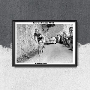 Poster im Retro-Stil Tour de France Fotografie Charly Gaul