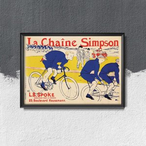 Retro-Poster Le Chaine Simpson Henri de Toulouse Lautrec