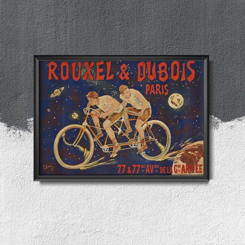 Retro-Poster Rouxel & Dubois Paris Weinlese