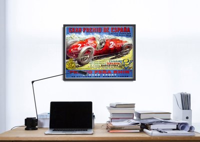 Poster im Retro-Stil Gran Premio de Espana Grand Prix
