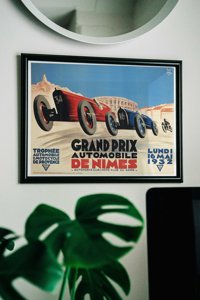 Poster im Retro-Stil Grand Prix Automobile de Nimes