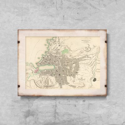 Poster an der Wand Karte von San Mateo