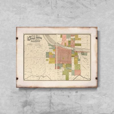 Poster im Retro-Stil Alte Karte von New York und Manhattan