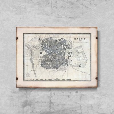 Weinleseplakat für das Wohnzimmer Alte Karte der Geschichte der Grafschaft von Maryland