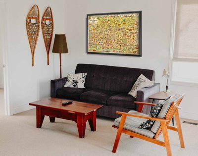 Poster im Retro-Stil Alte Karte von Hollywood in Los Angeles