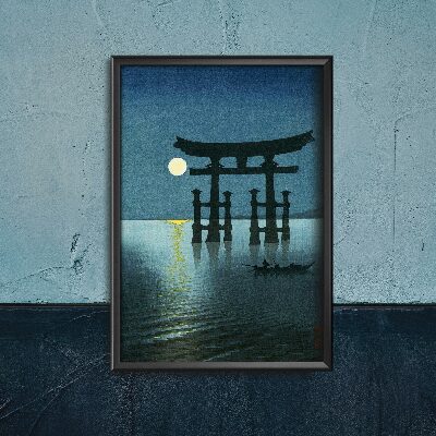 Poster im Retro-Stil Strand Soshu von Kawase Hasui