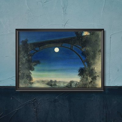 Retro-Poster Pasadena Kalifornien von Obata Chiura