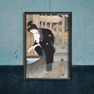 Retro-Poster Zu Besuch in Kiyomizu-Tempel Micah