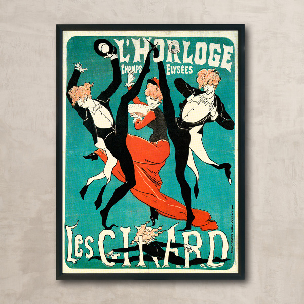 Poster an der Wand Les Girard