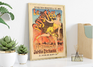 Poster an der Wand Exposition Universelle de 1889 Pays Le des Fees