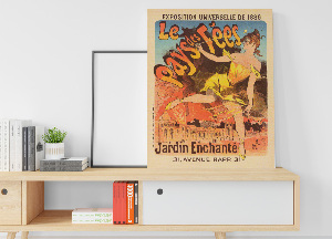 Poster an der Wand Exposition Universelle de 1889 Pays Le des Fees