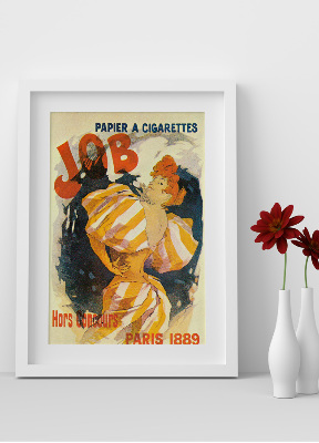 Poster an der Wand Job papier ein Zigaretten