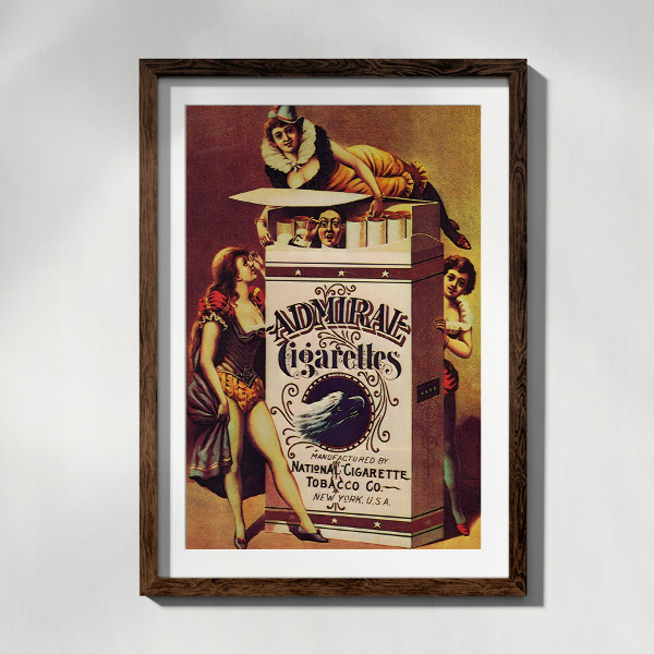 Poster an der Wand Admiral Cigarettes